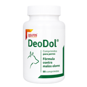 Dolfos DeoDol, suplemento para perros y gatos formulado para ayudar a reducir el mal aliento y favorecer una correcta higiene bucal, contribuyendo al cuidado diario de la salud oral de las mascotas.