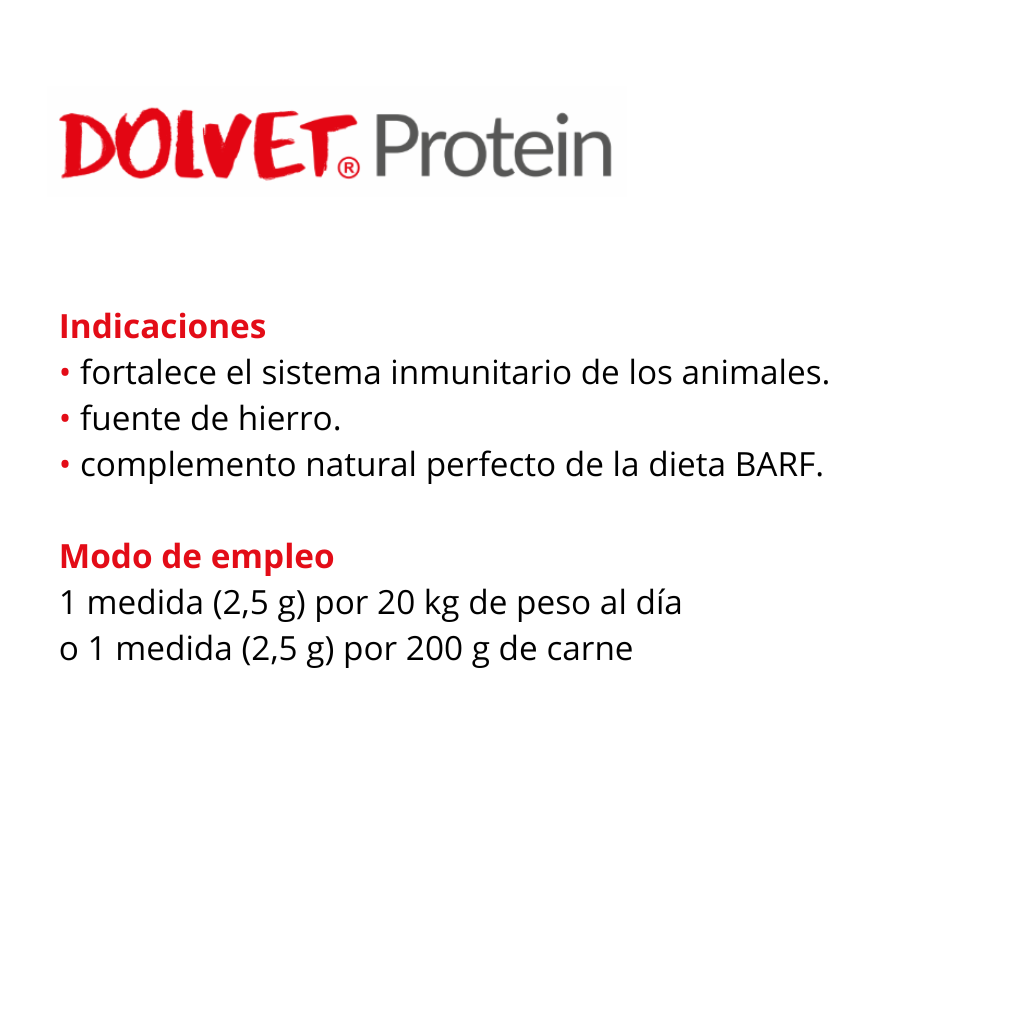 Dolfos Dolvet Protein. Proteína Animal para Perros y Gatos BARF - Imagen 2