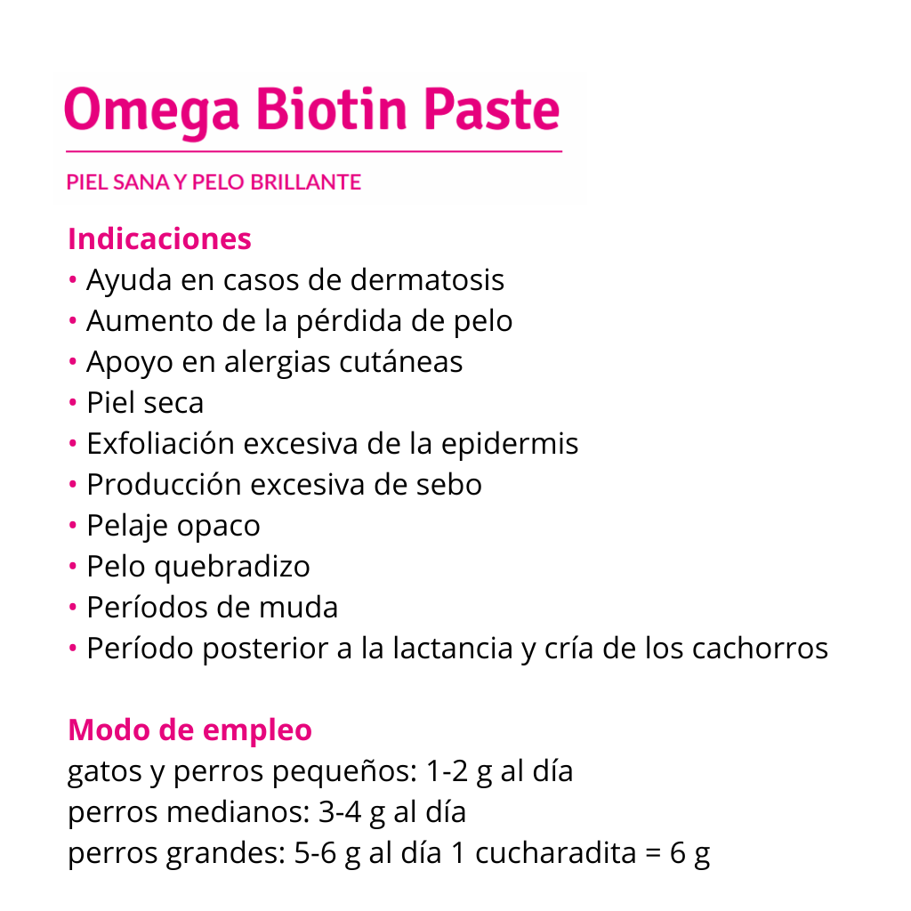 Dolfos Biotin Paste. Pasta para Piel y Pelaje de Perros y Gatos - Imagen 2
