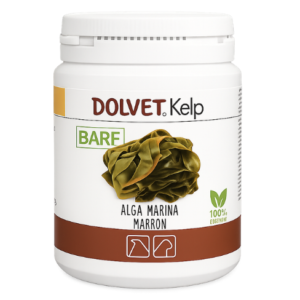 Dolfos Dolvet Kelp, suplemento de algas marinas Ascophyllum Nodosum para perros y gatos, con 97% de algas marrones y 3% de levadura de cerveza, rico en yodo, vitaminas y minerales. Meta Description