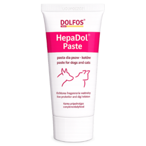 Dolfos HepaDol Paste, protector hepático en pasta para perros y gatos con silimarina, cardo mariano, fosfolípidos, taurina y vitaminas del grupo B para apoyar la función del hígado.