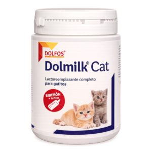 Dolfos Dolmilk Cat 200 g, leche maternizada para gatitos con biberón y tetina, formulada para cubrir las necesidades nutricionales de los gatos recién nacidos cuando la leche materna es insuficiente o como alimentación complementaria durante la lactancia.